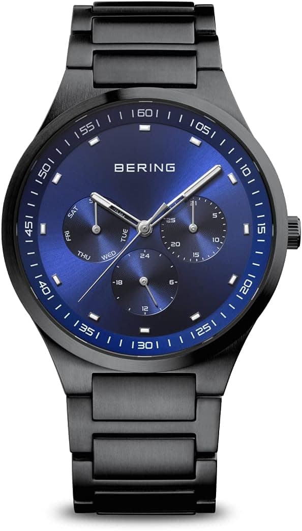 Orologio Bering Classic 11740-727 con quadrante blu e cinturino nero