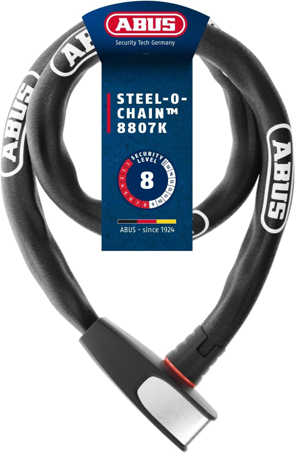 Lucchetto a catena ABUS Steel-O-Chain 8807K nero 110 cm