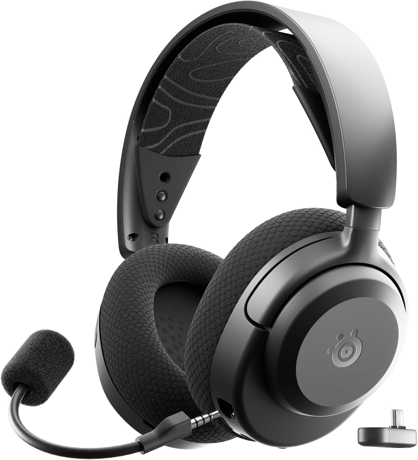 SteelSeries Arctis Nova 3P Wireless cuffie gaming nere con microfono staccabile e dongle USB-C
