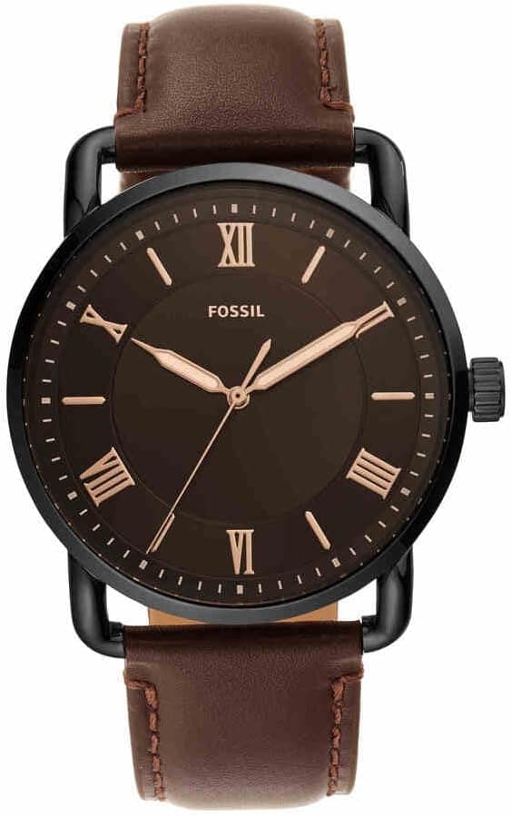 Fossil Copeland FS5666 orologio uomo quarzo con cinturino in pelle marrone