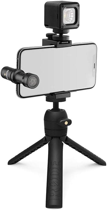 RØDE Vlogger Kit iOS con microfono VideoMic Me-L, treppiede e luce LED
