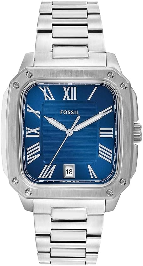 Fossil Crosby FS6121 orologio uomo quarzo con cinturino in acciaio inossidabile