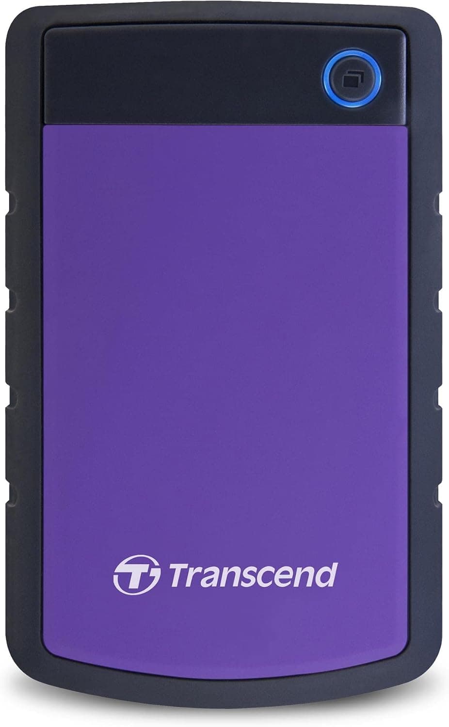 Hard disk esterno Transcend StoreJet 25H3P viola con rivestimento antiurto