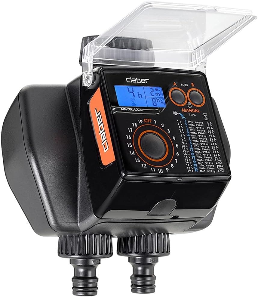 Claber Dual Logic Programmatore a Rubinetto a Due Vie (8485)