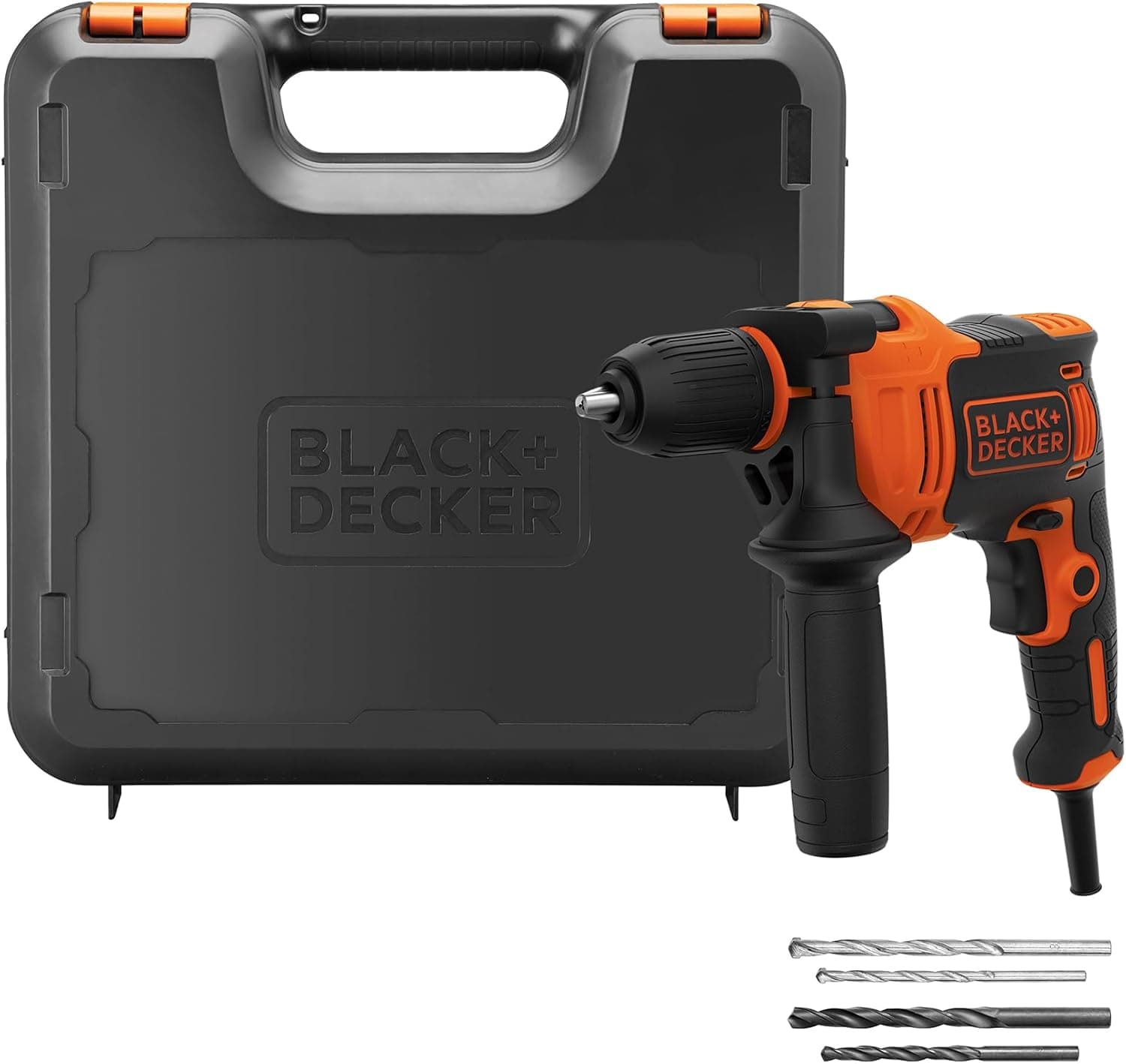 BLACK+DECKER BEH710K-QS trapano a percussione 710W con kitbox e punte