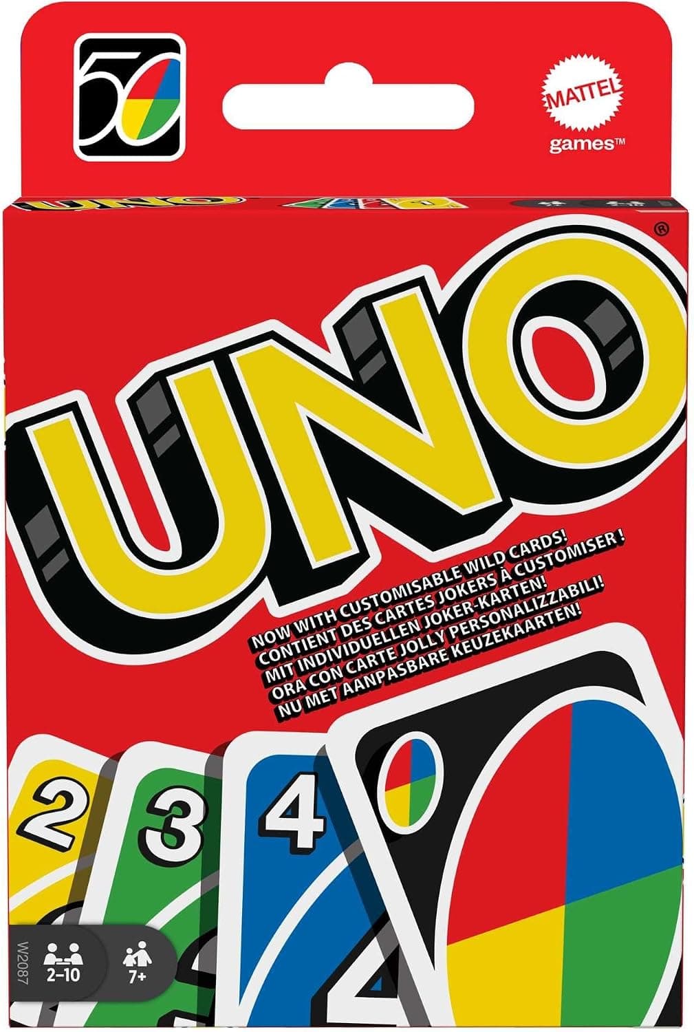 Confezione Mattel Games UNO, gioco di carte classico con 112 carte