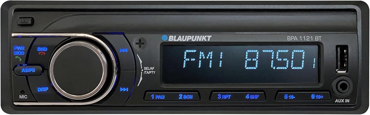 Autoradio Blaupunkt BPA1121BT 1 DIN nero con display