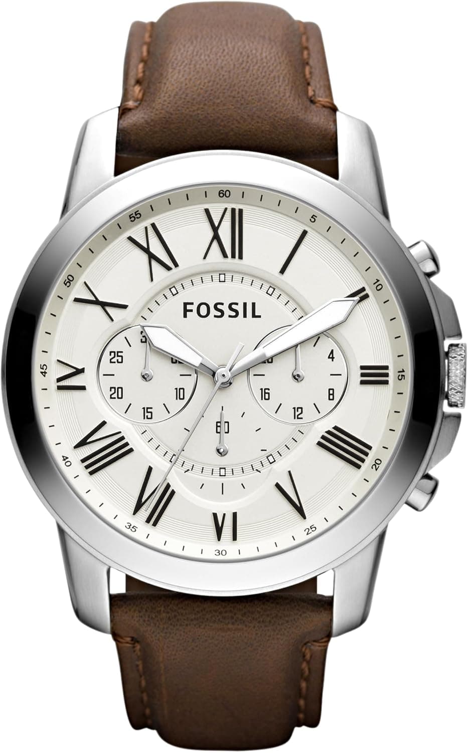 Fossil Grant FS4735 orologio da uomo cronografo con cinturino in pelle