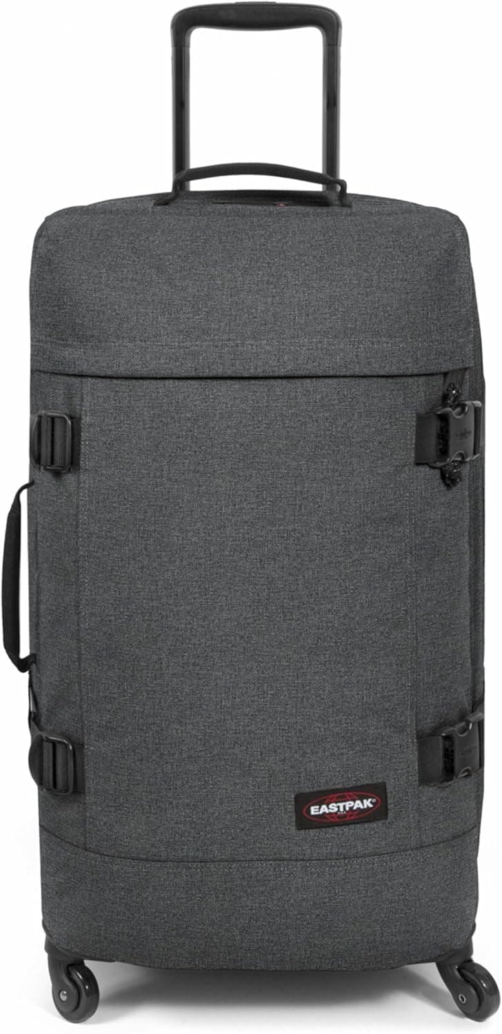 Valigia trolley Eastpak Trans4 M grigio Black Denim con maniglia telescopica