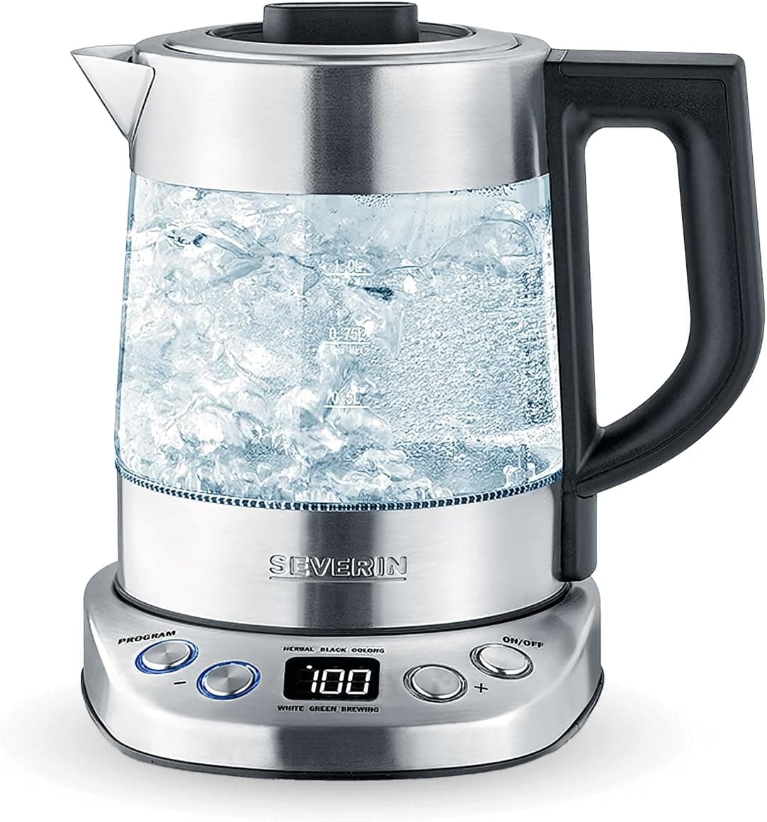 Bollitore per acqua e tè Severin WK 3473 in vetro e acciaio