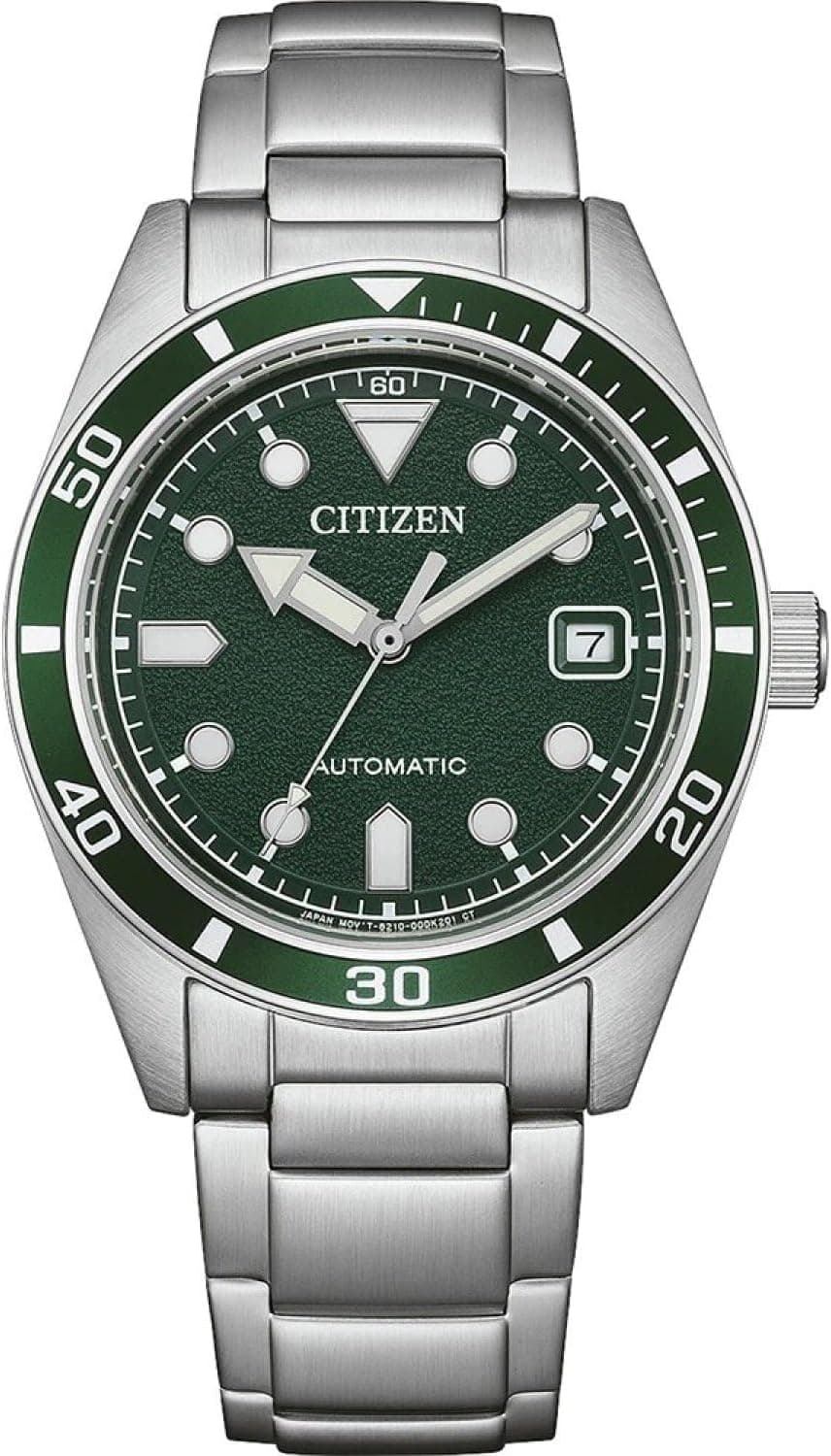 Orologio automatico Citizen NJ0220-52X in acciaio con quadrante verde