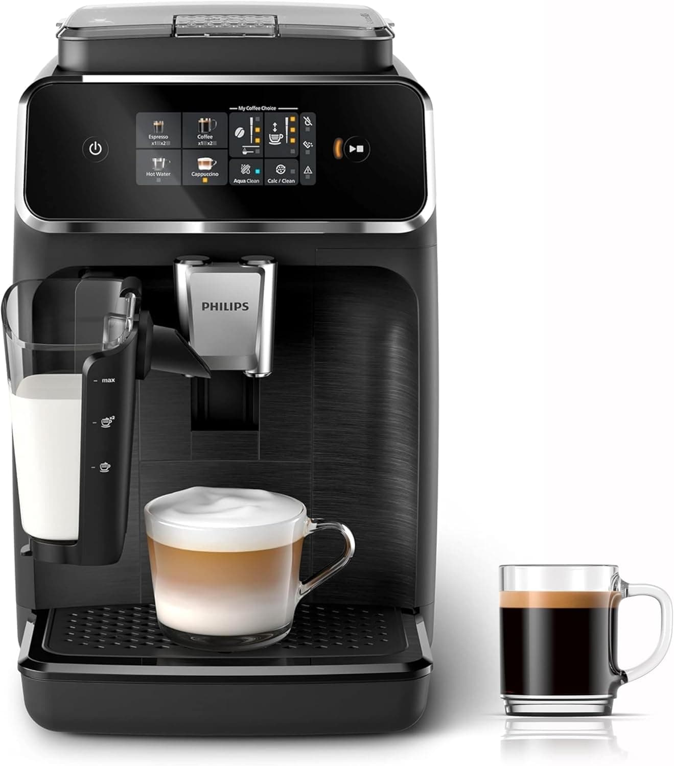 Philips Serie 2300 EP2330/10 macchina da caffè automatica nera con caraffa LatteGo