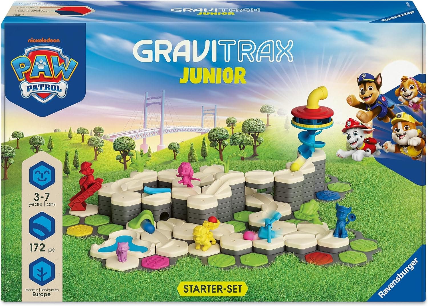 Ravensburger GraviTrax Junior Paw Patrol Starter-Set XXL pista per biglie